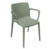 Fluit Chair With Arms by Actiu - Green