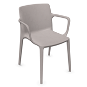Fluit Chair With Arms by Actiu - Grey