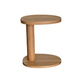 Islet Side Table by Tolv. 400W x 340D x 460H Light Oak