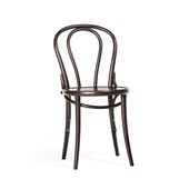 18 Chair by Ton, CUSTOM WALNUT STAINED Beech, Embossed Seat Style 202