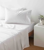 Fitted Sheet QUEEN White 