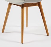 Fortona Light 4 Leg Timber Chair Base. Oak Finish