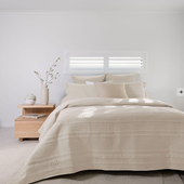 Flinders Coverlet Set Pebble