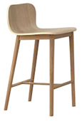 Puddle Counter Stool by Sketch - Light Oak