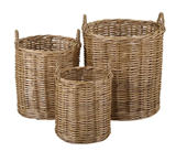 Milos S/3 Willow Baskets