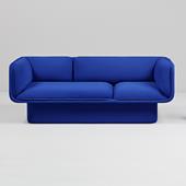 Block Sofa by Missana - Melane Syrah (red)